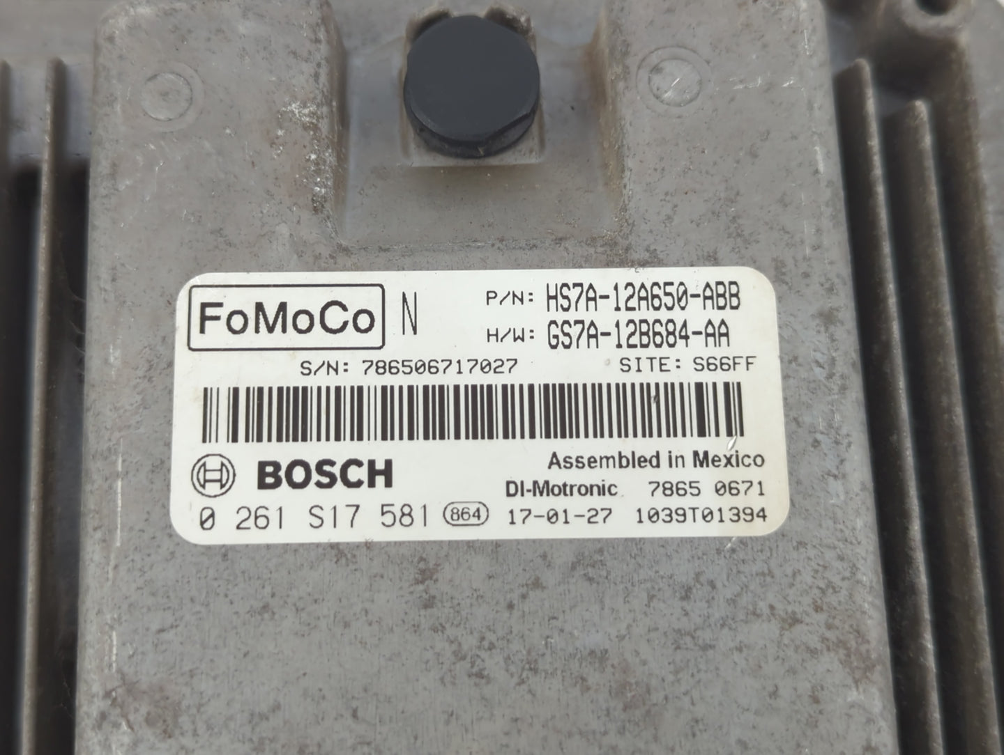 2017-2019 Ford Fusion PCM Engine Control Computer ECU ECM PCU OEM P/N:GS7A-12B684-AA HS7A-12A650-ABB Fits Fits 2017 2018 201