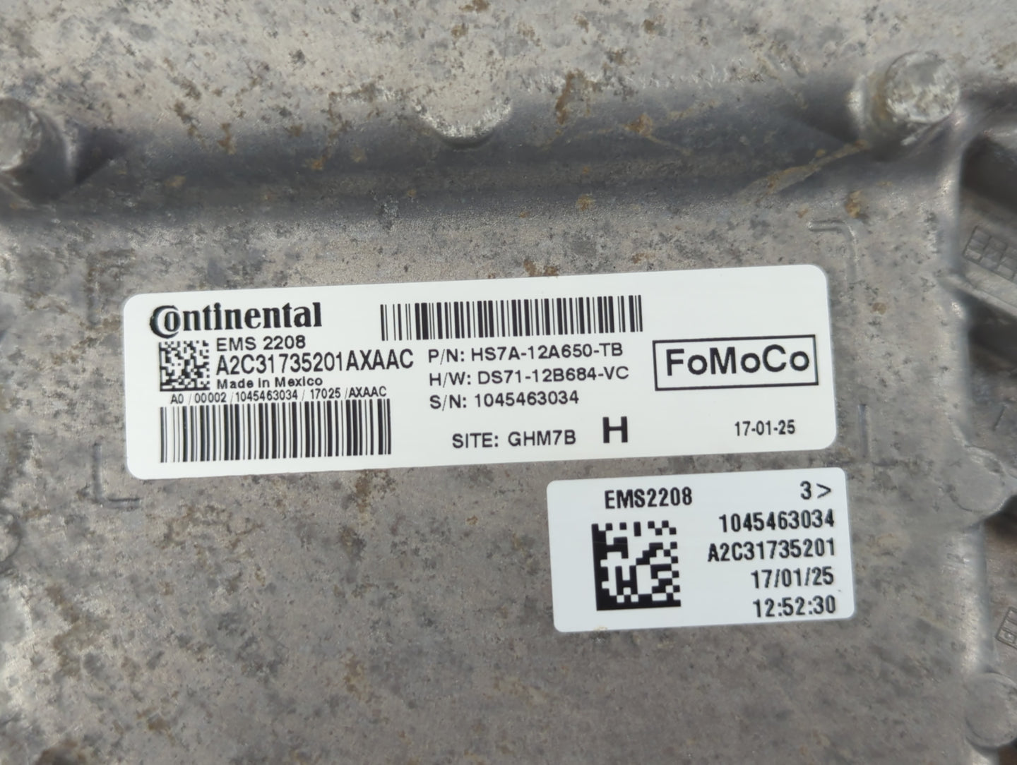 2017-2020 Ford Fusion PCM Engine Control Computer ECU ECM PCU OEM P/N:HS7A-12A650-TB Fits Fits 2016 2017 2018 2019 2020 OEM 