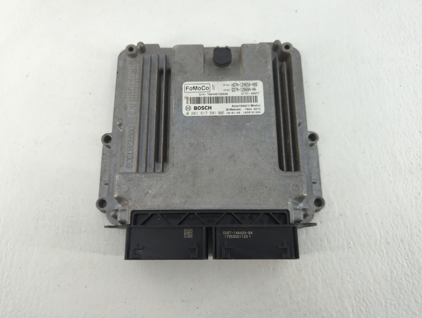 2017-2019 Ford Fusion PCM Engine Control Computer ECU ECM PCU OEM P/N:GS7A-12B684-AA HS7A-12A650-ABB Fits Fits 2017 2018 201