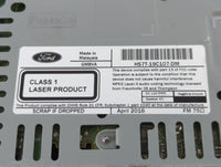 2017 Ford Fusion Radio AM FM Cd Player Receiver Replacement P/N:HS7T-19C107-DM Fits OEM Used Auto Parts - Oemusedautoparts1.