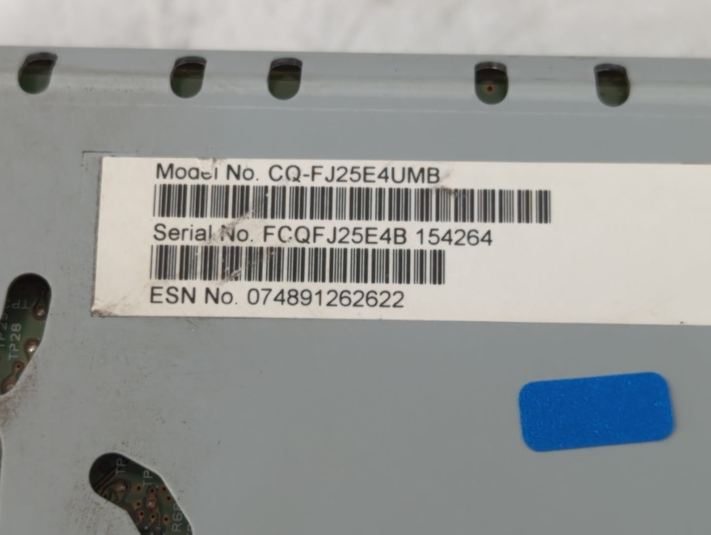 2017 Ford Fusion Radio AM FM Cd Player Receiver Replacement P/N:CQ-FJ25E4UMB Fits OEM Used Auto Parts - Oemusedautoparts1.co