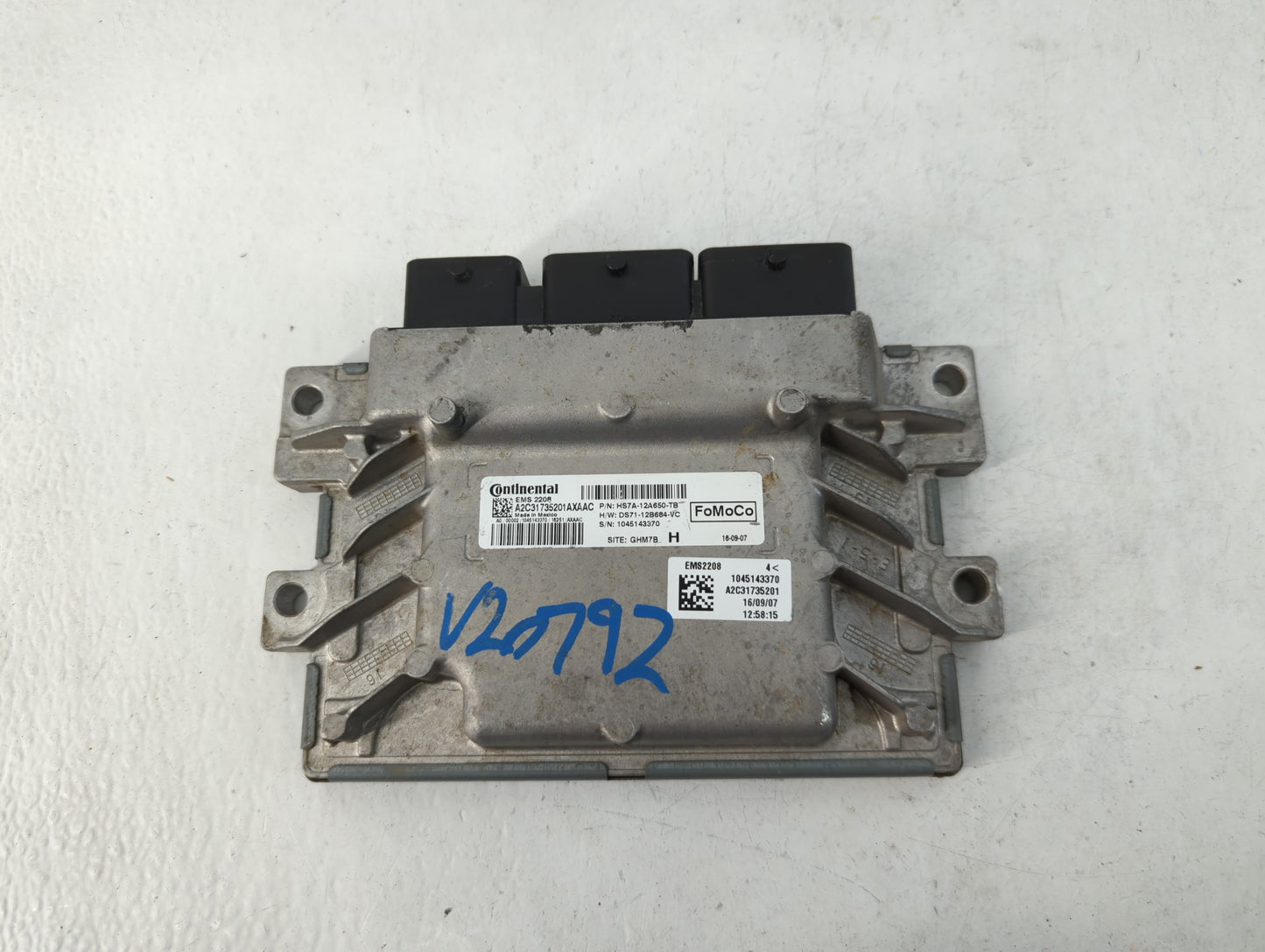 2017-2020 Ford Fusion PCM Engine Control Computer ECU ECM PCU OEM P/N:HS7A-12A650-TB Fits Fits 2017 2018 2019 2020 OEM Used 