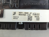 2017 Ford Fusion Instrument Cluster Speedometer Gauges P/N:HS7T-10849-JF Fits OEM Used Auto Parts - Oemusedautoparts1.com