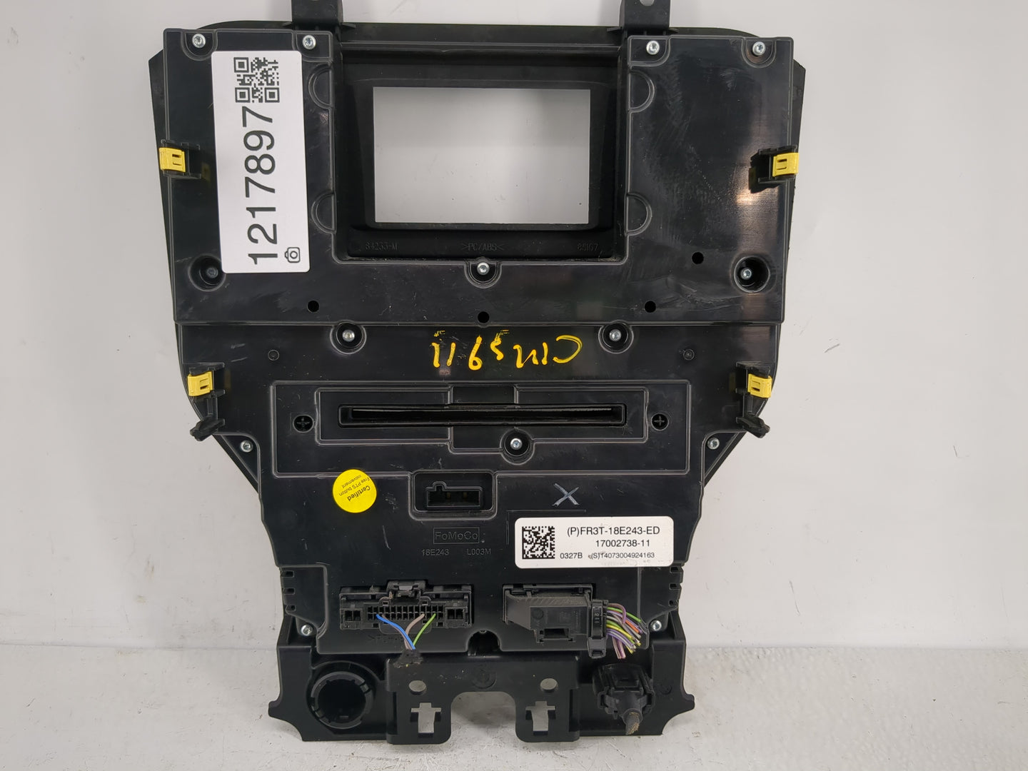 2017 Ford Mustang Climate Control Module Temperature AC/Heater Replacement P/N:FR3T-18E243-ED FR3T-18E243-EC Fits OEM Used A