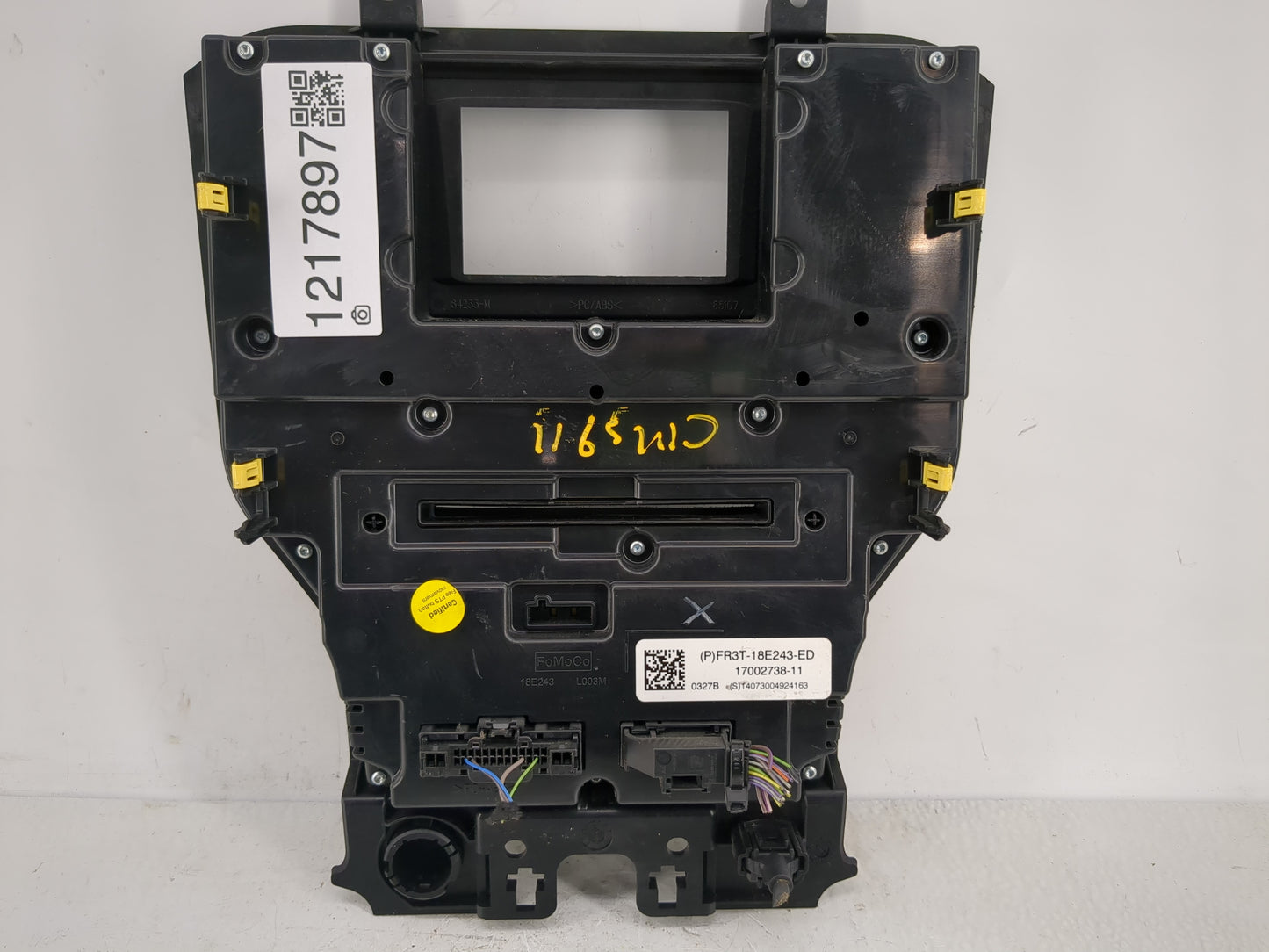 2017 Ford Mustang Climate Control Module Temperature AC/Heater Replacement P/N:FR3T-18E243-ED FR3T-18E243-EC Fits OEM Used A
