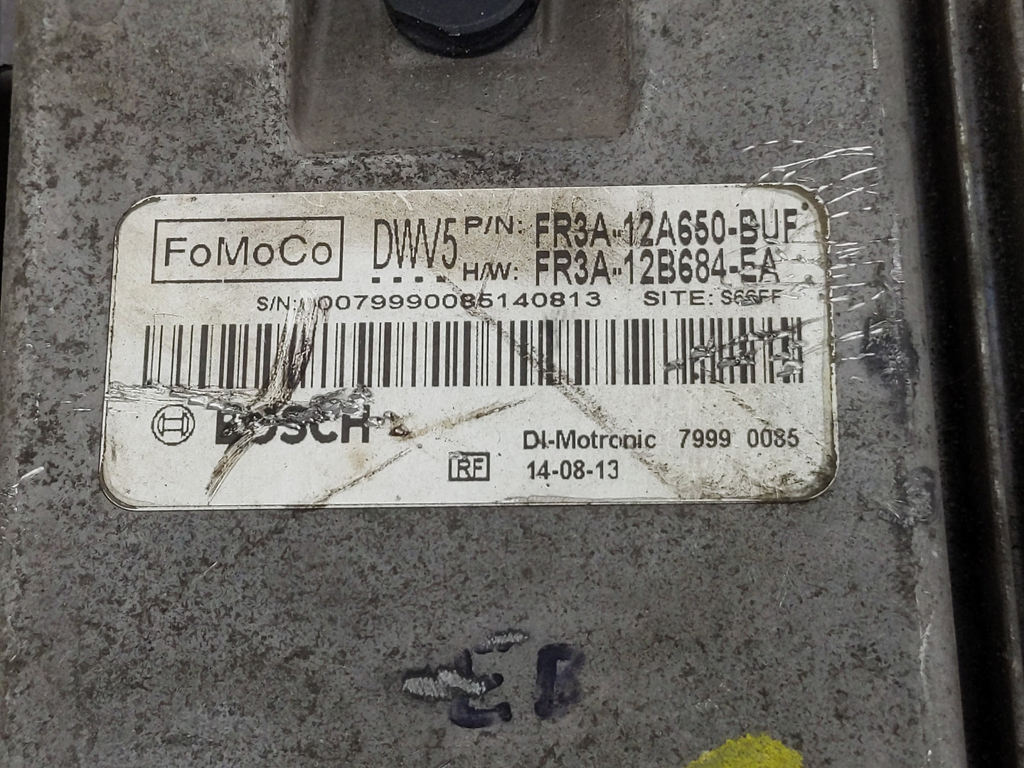 2015-2017 Ford Mustang PCM Engine Control Computer ECU ECM PCU OEM P/N:FR3A-12B684-EA FR3A-12A650-BUF Fits OEM Used Auto Par
