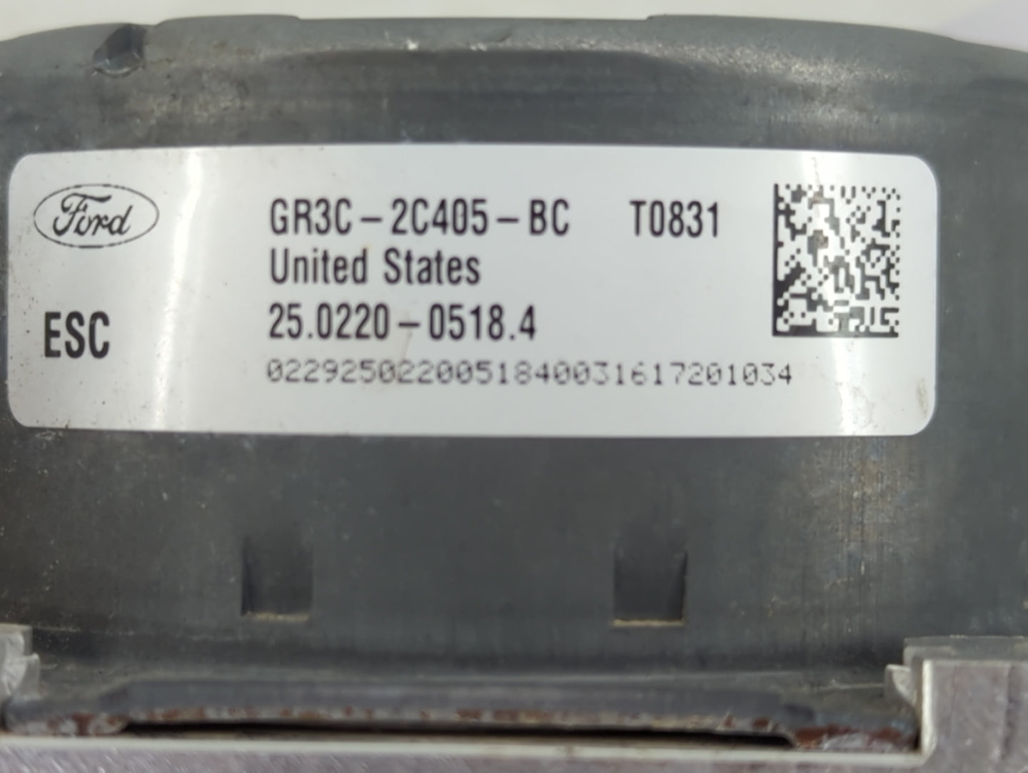 2015-2020 Ford Mustang ABS Pump Control Module Replacement P/N:GR3C-2C219-BC Fits Fits 2015 2016 2017 2018 2019 2020 OEM Use