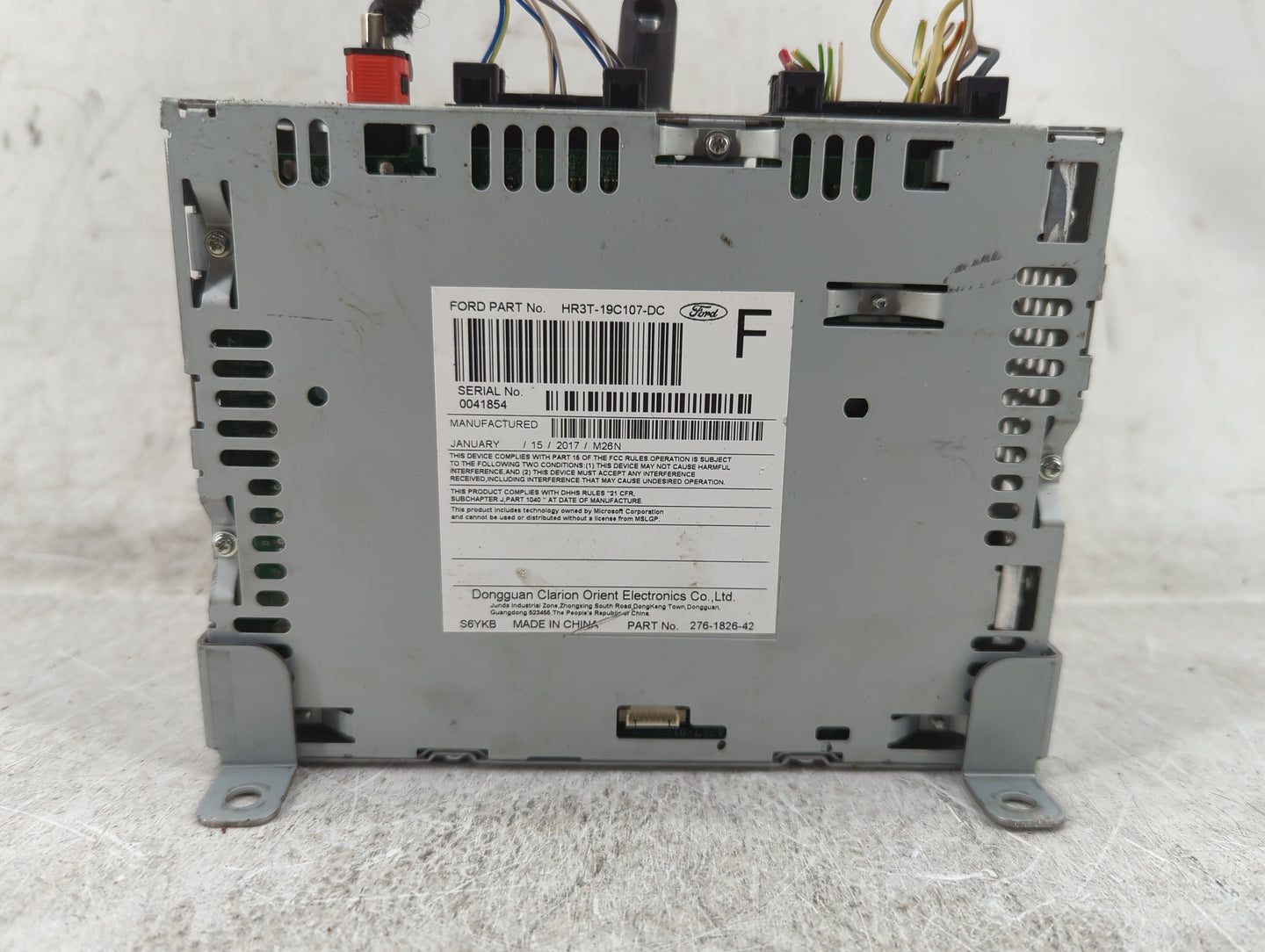 2017-2018 Ford Mustang Radio AM FM Cd Player Receiver Replacement P/N:HR3T-19C107-DC 276-1826-42 Fits Fits 2017 2018 OEM Use