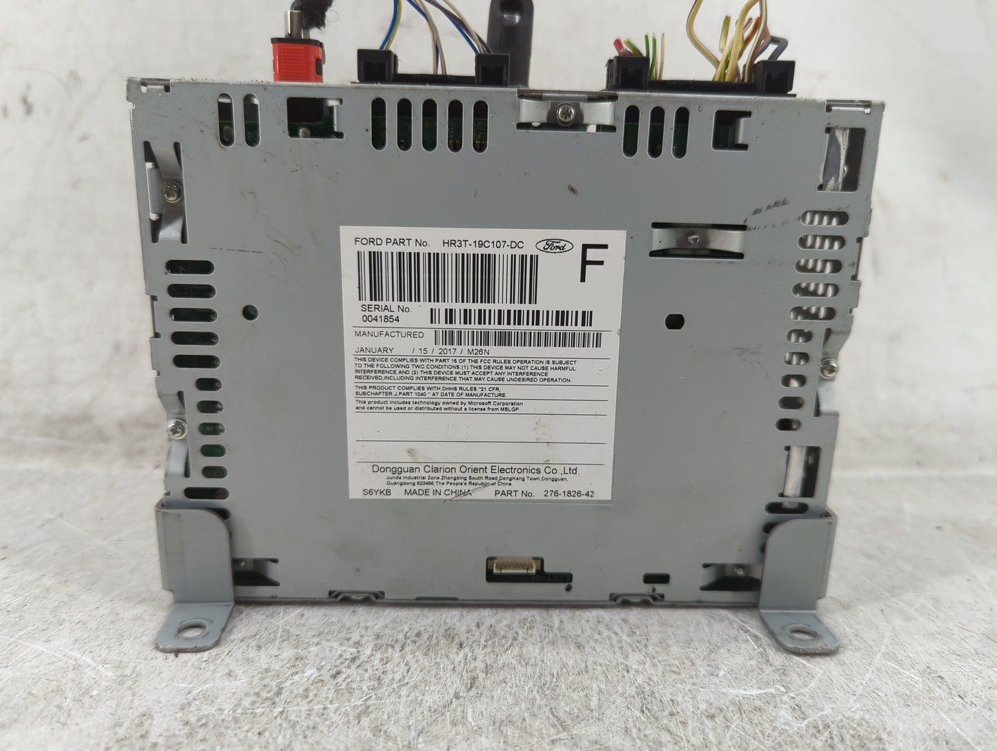 2017-2018 Ford Mustang Radio AM FM Cd Player Receiver Replacement P/N:HR3T-19C107-DC 276-1826-42 Fits Fits 2017 2018 OEM Use
