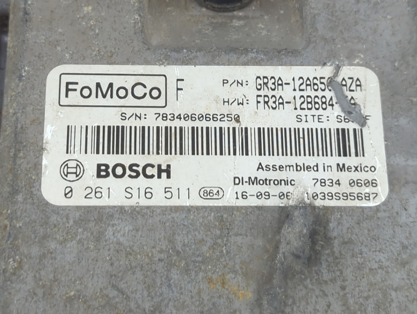 2015-2017 Ford Mustang PCM Engine Control Computer ECU ECM PCU OEM P/N:GR3A-12A650-AZA FR3A-12B684 Fits Fits 2015 2016 2017 