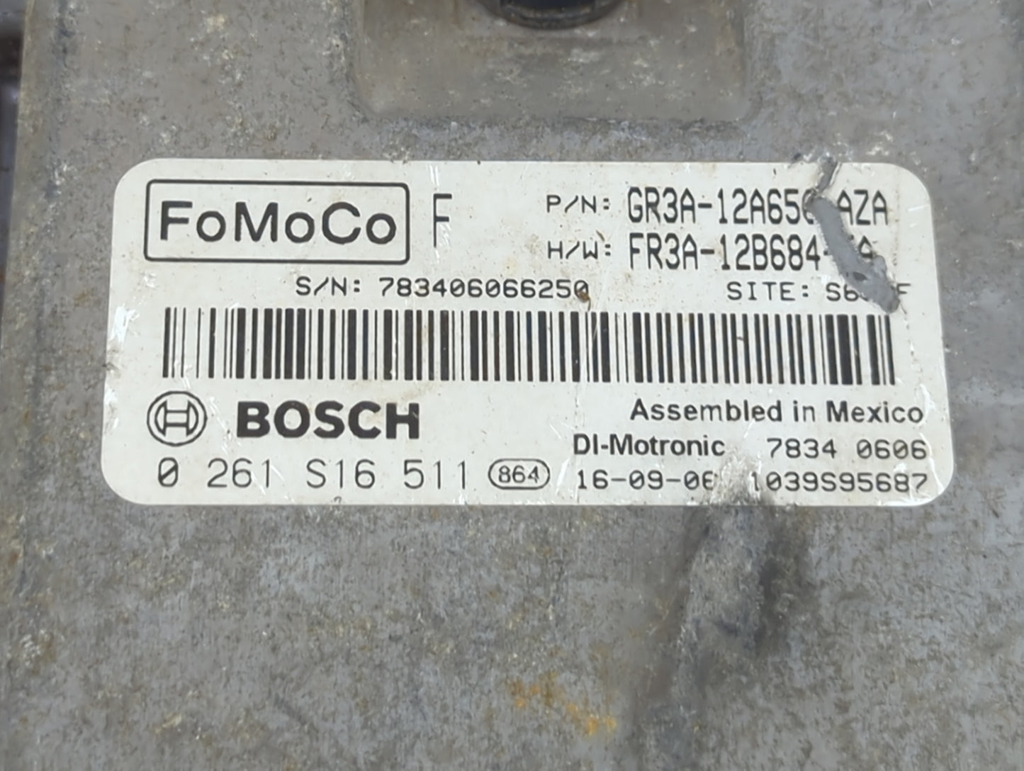 2015-2017 Ford Mustang PCM Engine Control Computer ECU ECM PCU OEM P/N:GR3A-12A650-AZA FR3A-12B684 Fits Fits 2015 2016 2017 