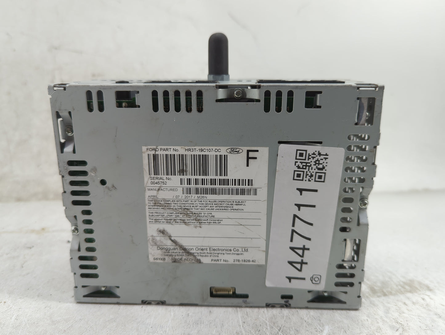 2017-2018 Ford Mustang Radio AM FM Cd Player Receiver Replacement P/N:HR3T-19C107-DC PU-3603S-G, 278-1826-42 Fits Fits 2017 