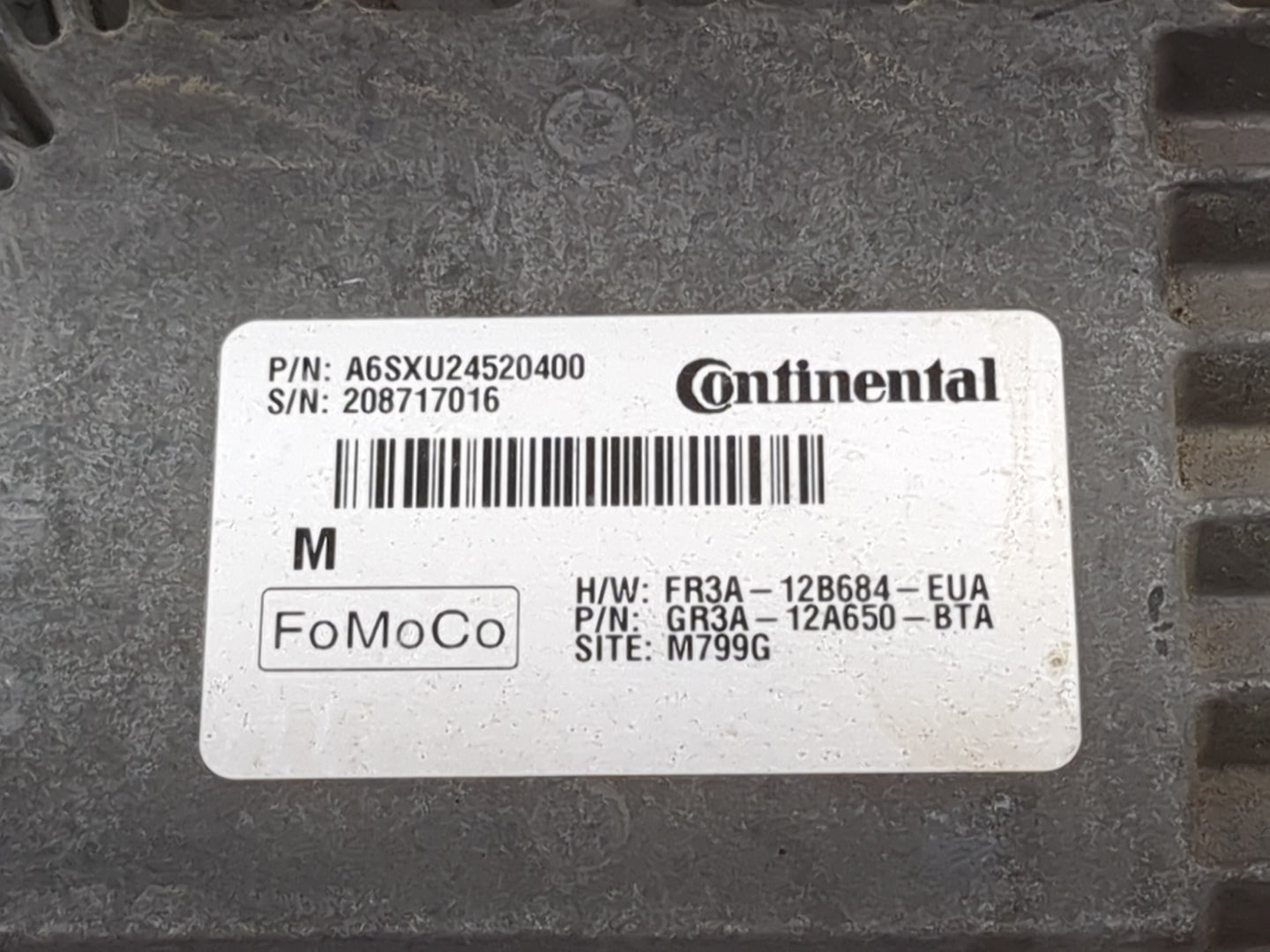 2016-2020 Ford Mustang PCM Engine Control Computer ECU ECM PCU OEM P/N:A6SXU24520400 FR3A-12B684-EUA Fits OEM Used Auto Part