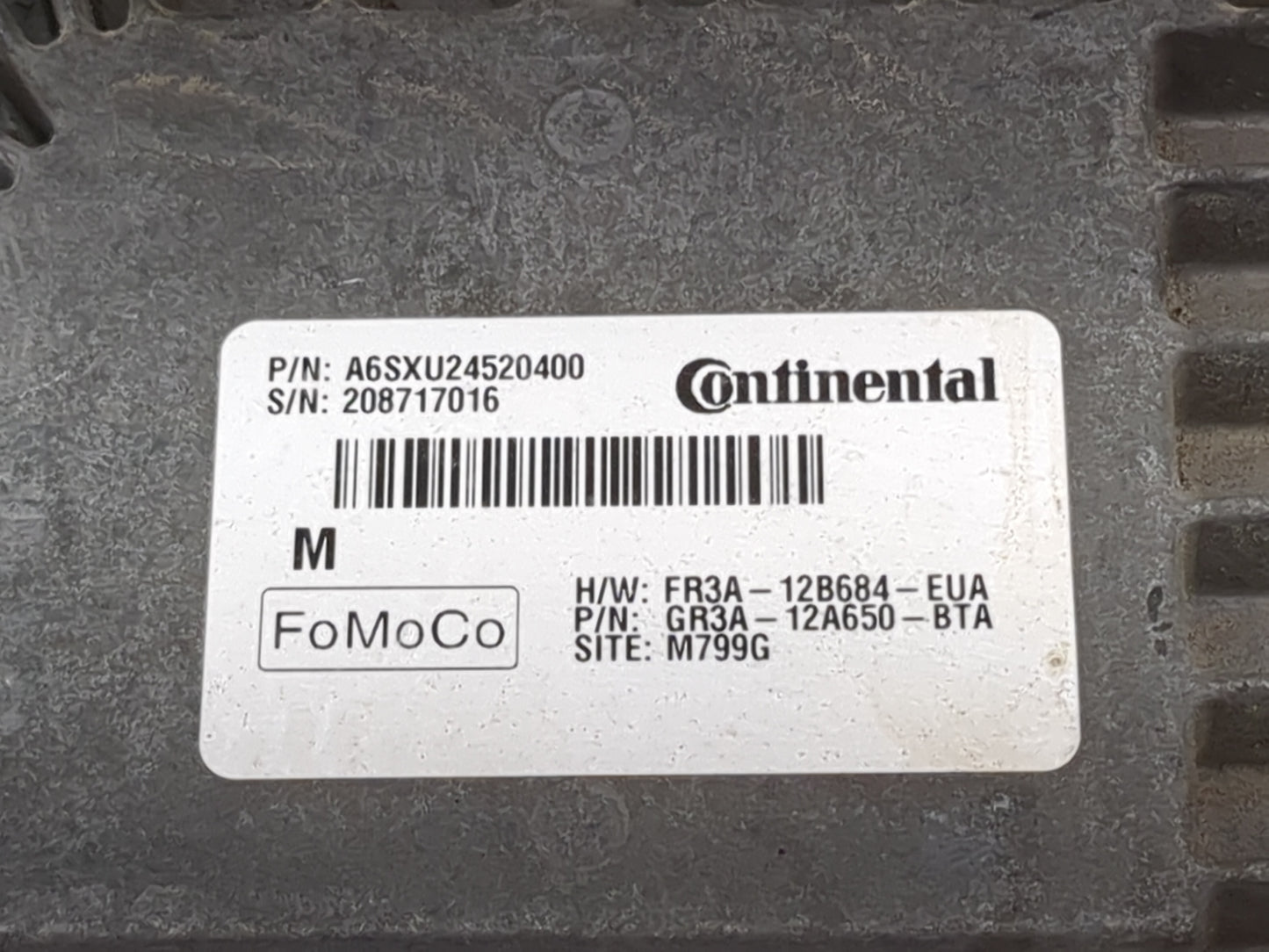 2016-2020 Ford Mustang PCM Engine Control Computer ECU ECM PCU OEM P/N:A6SXU24520400 FR3A-12B684-EUA Fits OEM Used Auto Part