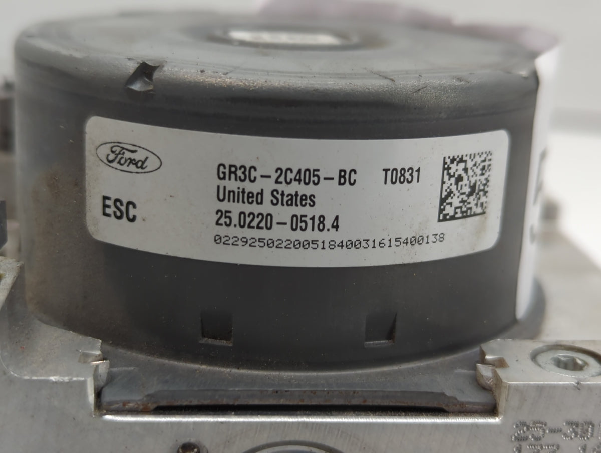 2015-2020 Ford Mustang Anti-Lock Brake ABS Pump Module Actuator OEM P/N:GR3C-2C405-BC Fits Fits 2015 2016 2017 2018 2019 202