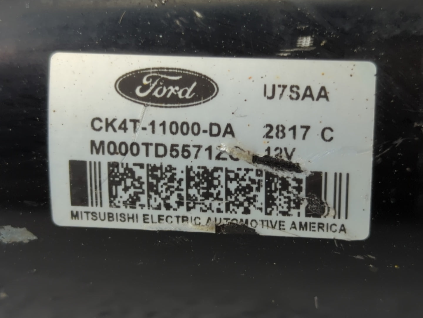 2017 Ford Transit-150 Car Starter Motor Solenoid OEM P/N:CK4T-11000-DA Fits OEM Used Auto Parts - Oemusedautoparts1.com