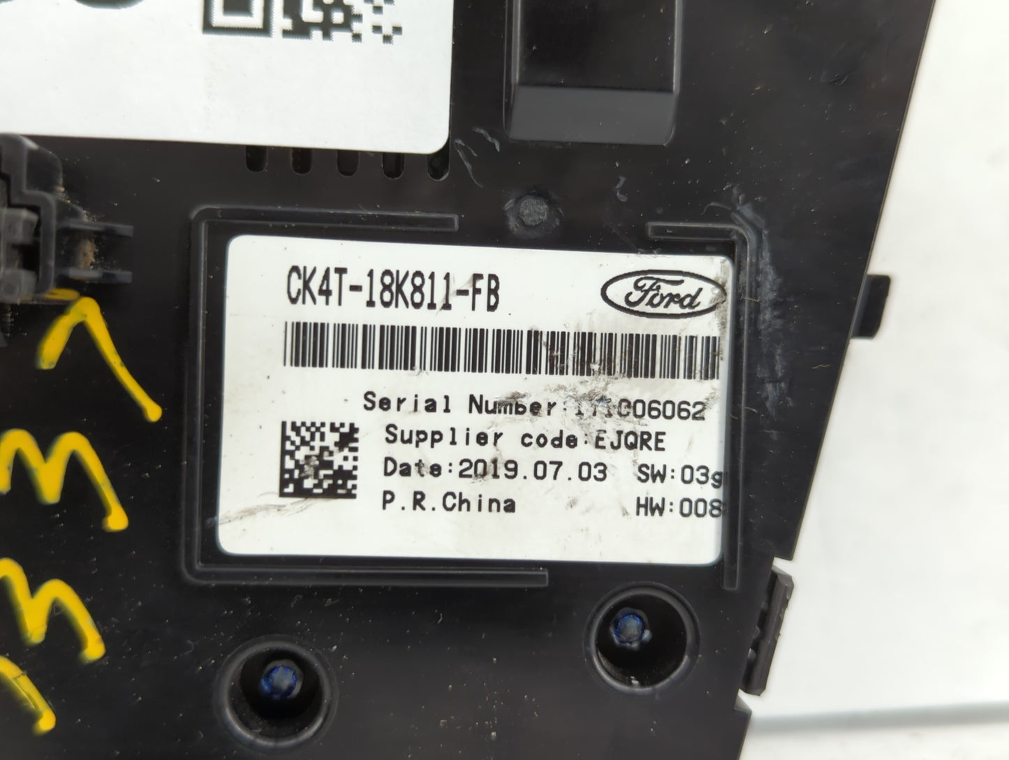 2017 Ford Transit-150 Climate Control Module Temperature AC/Heater Replacement P/N:CK4T-18K811-FB Fits OEM Used Auto Parts -