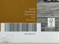 2017 Ford Transit-150 Owners Manual Book Guide P/N:HK3J 19A321 AA OEM Used Auto Parts - Oemusedautoparts1.com