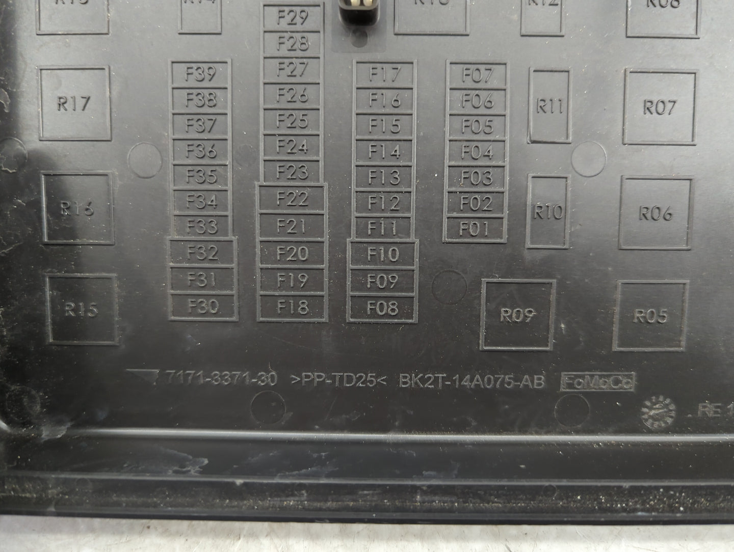 2017-2019 Ford Transit-350 Fusebox Fuse Box Panel Relay Module P/N:BK2T-14A075-AB Fits Fits 2017 2018 2019 OEM Used Auto Par