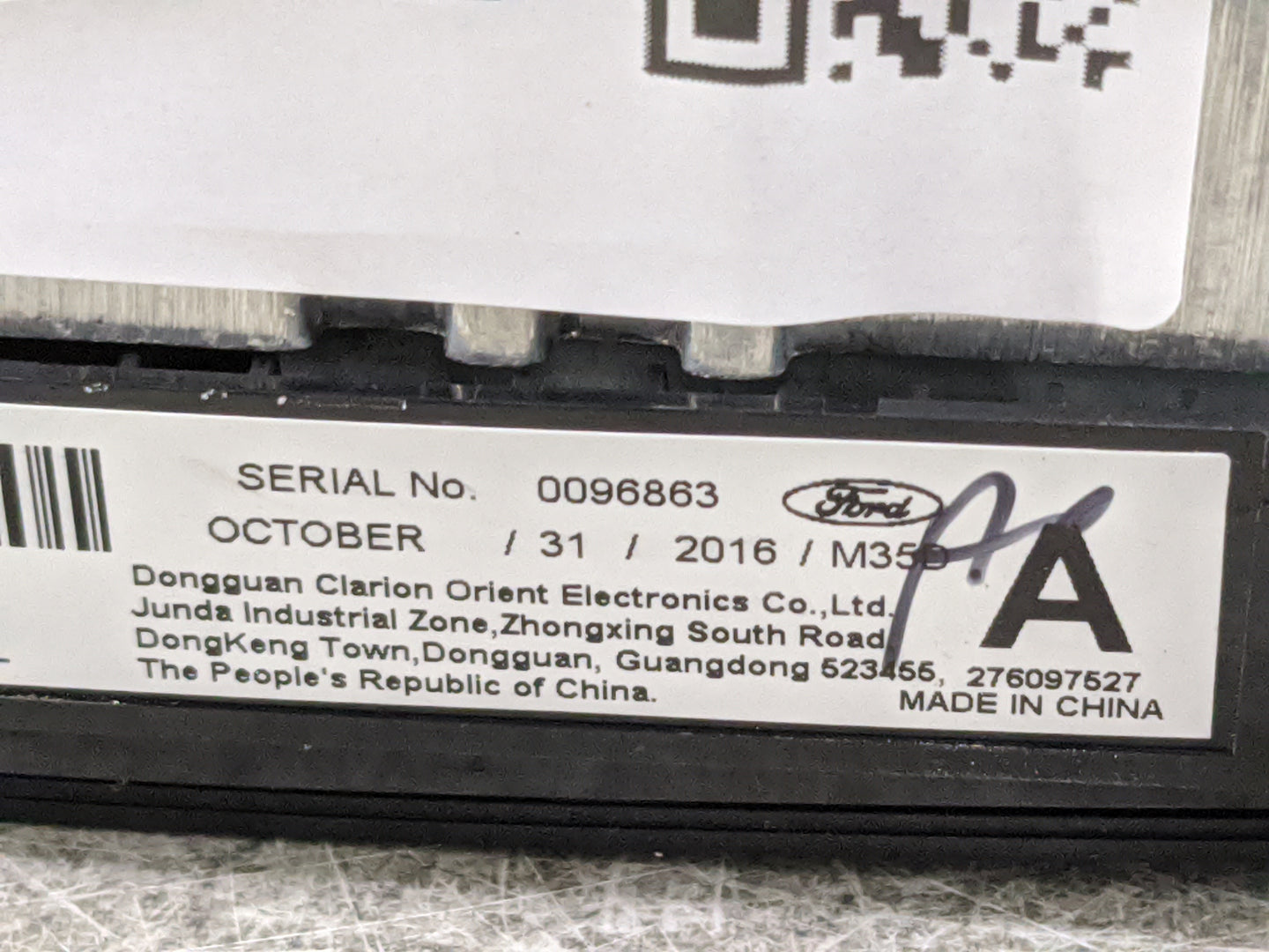 2017 Ford Transit 350 Radio AM FM Cd Player Receiver Replacement P/N:CK4T-18K810-AL RU-9495V-B Fits Fits 2016 2018 2019 OEM 