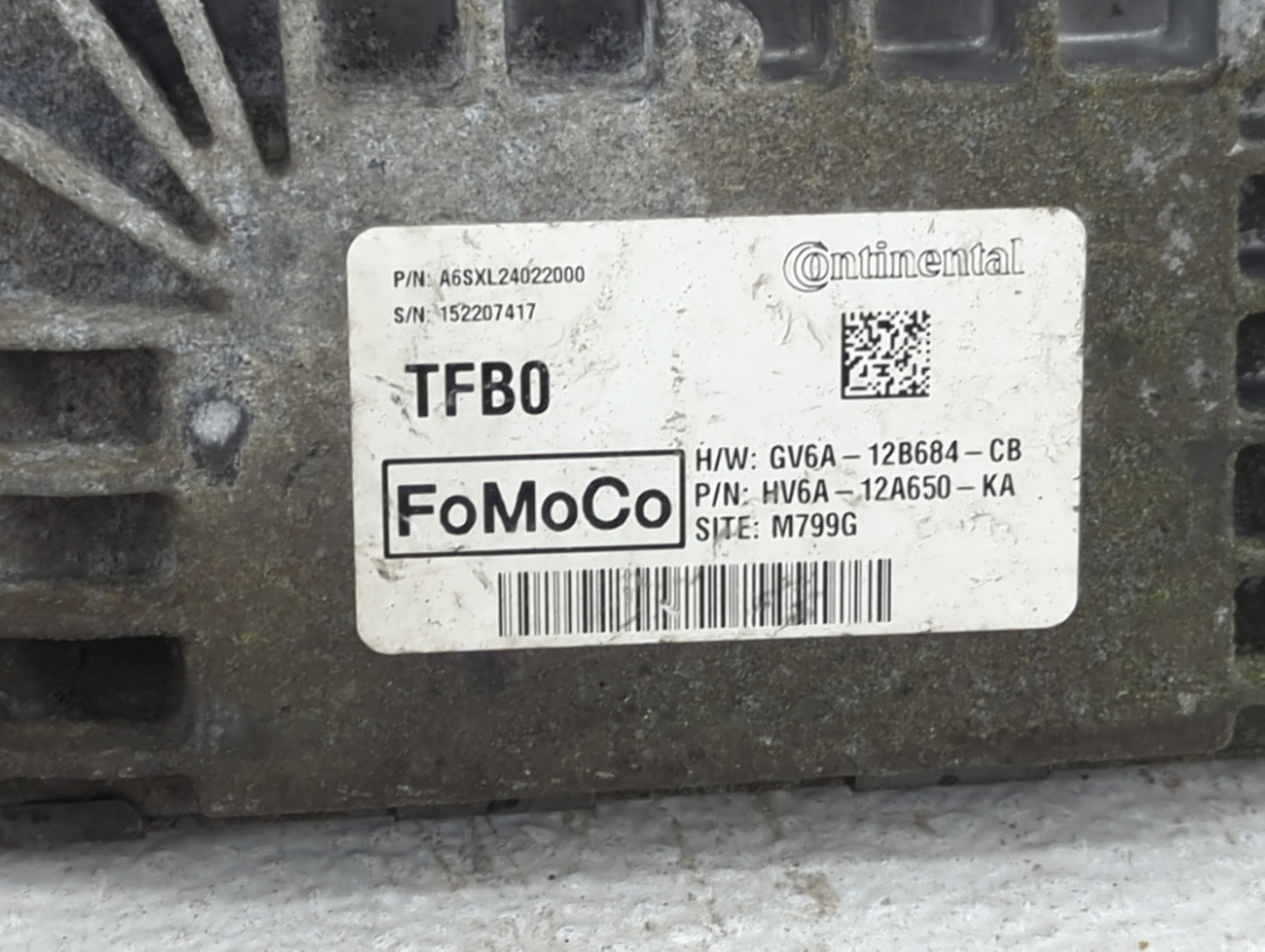 2017 Ford Transit Connect PCM Engine Control Computer ECU ECM PCU OEM P/N:A6SXL24022000 GV6A-12B684-CB, HV6A-12A650-KA Fits 