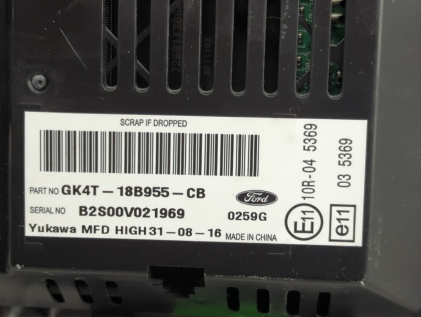 2016-2017 Ford Transit Connect Information Display Screen - Oemusedautoparts1.com