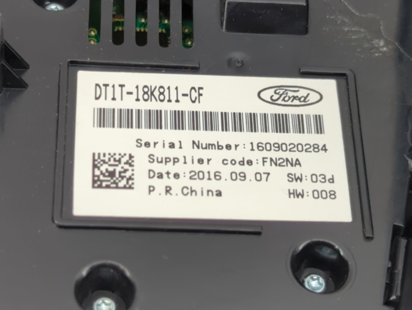 2017-2018 Ford Transit Connect Radio Control Panel Gray - Oemusedautoparts1.com