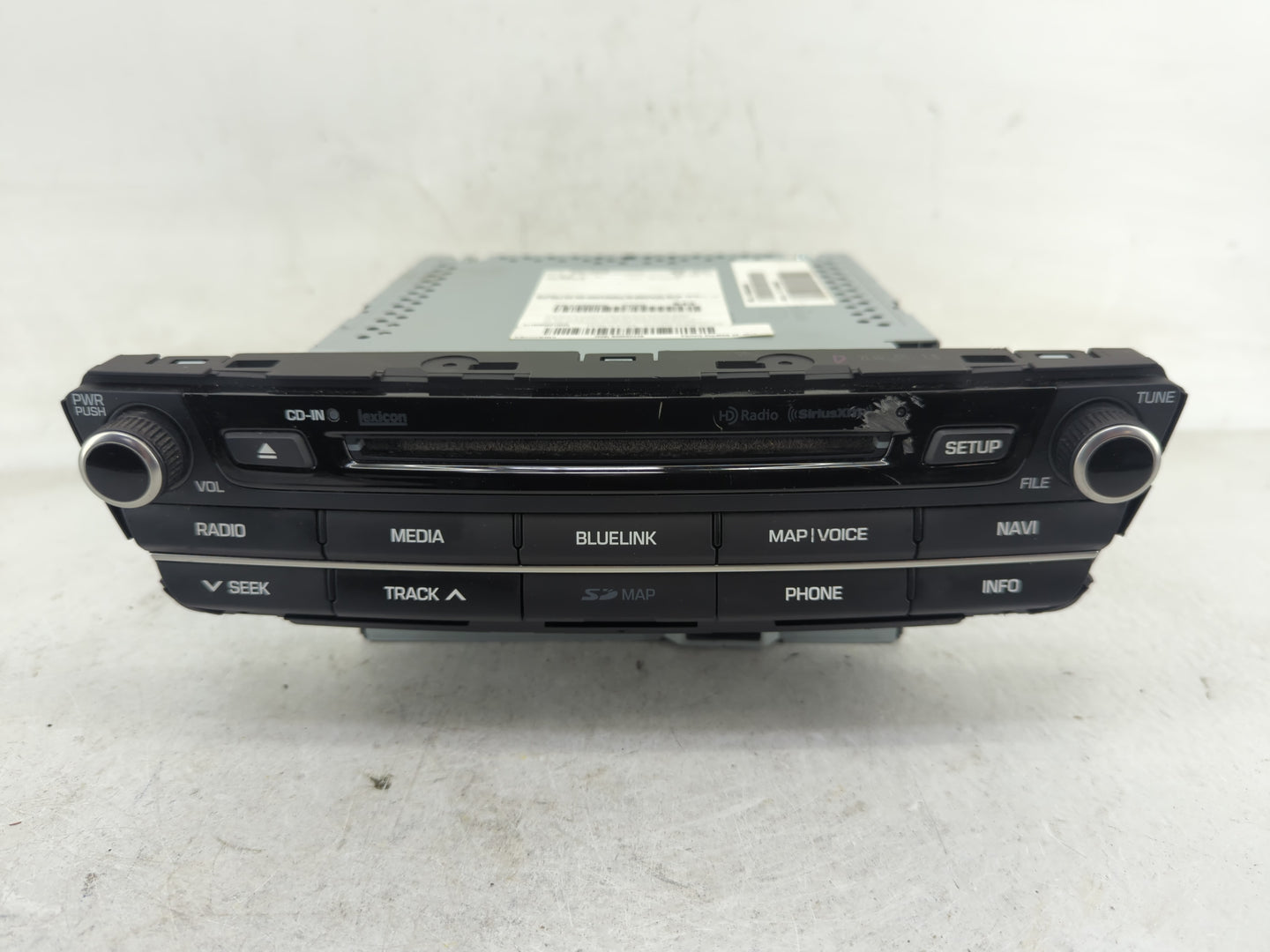 2017 Genesis G80 Radio AM FM Cd Player Receiver Replacement P/N:96560-B1ED04X Fits OEM Used Auto Parts - Oemusedautoparts1.c