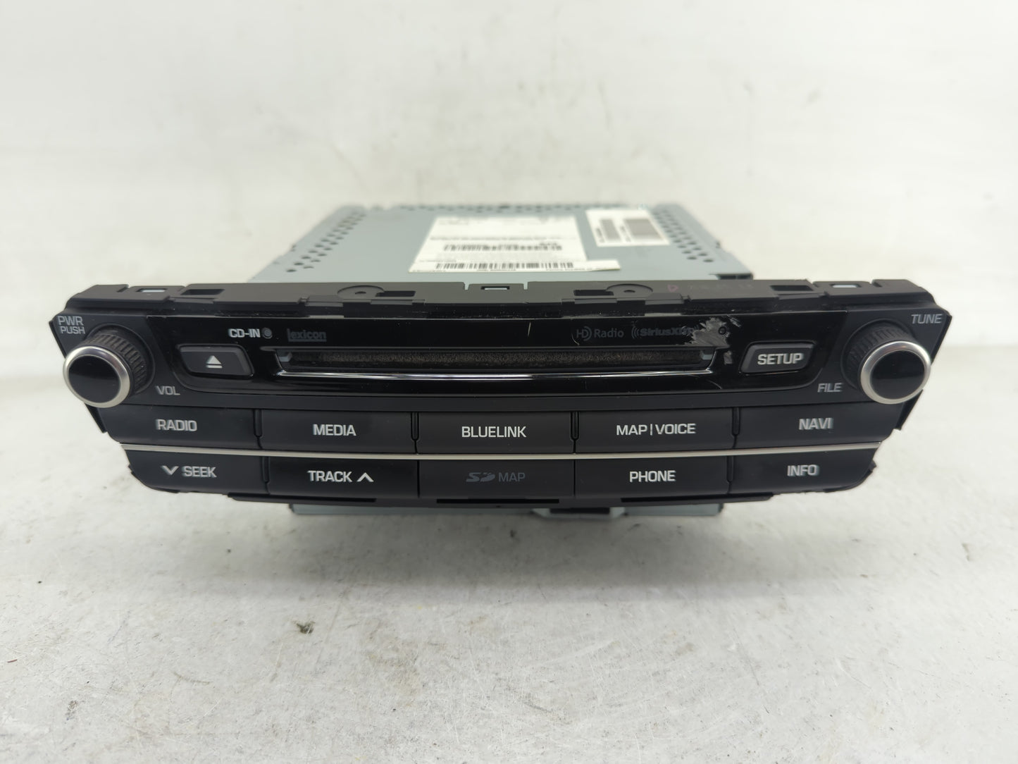 2017 Genesis G80 Radio AM FM Cd Player Receiver Replacement P/N:96560-B1ED04X Fits OEM Used Auto Parts - Oemusedautoparts1.c