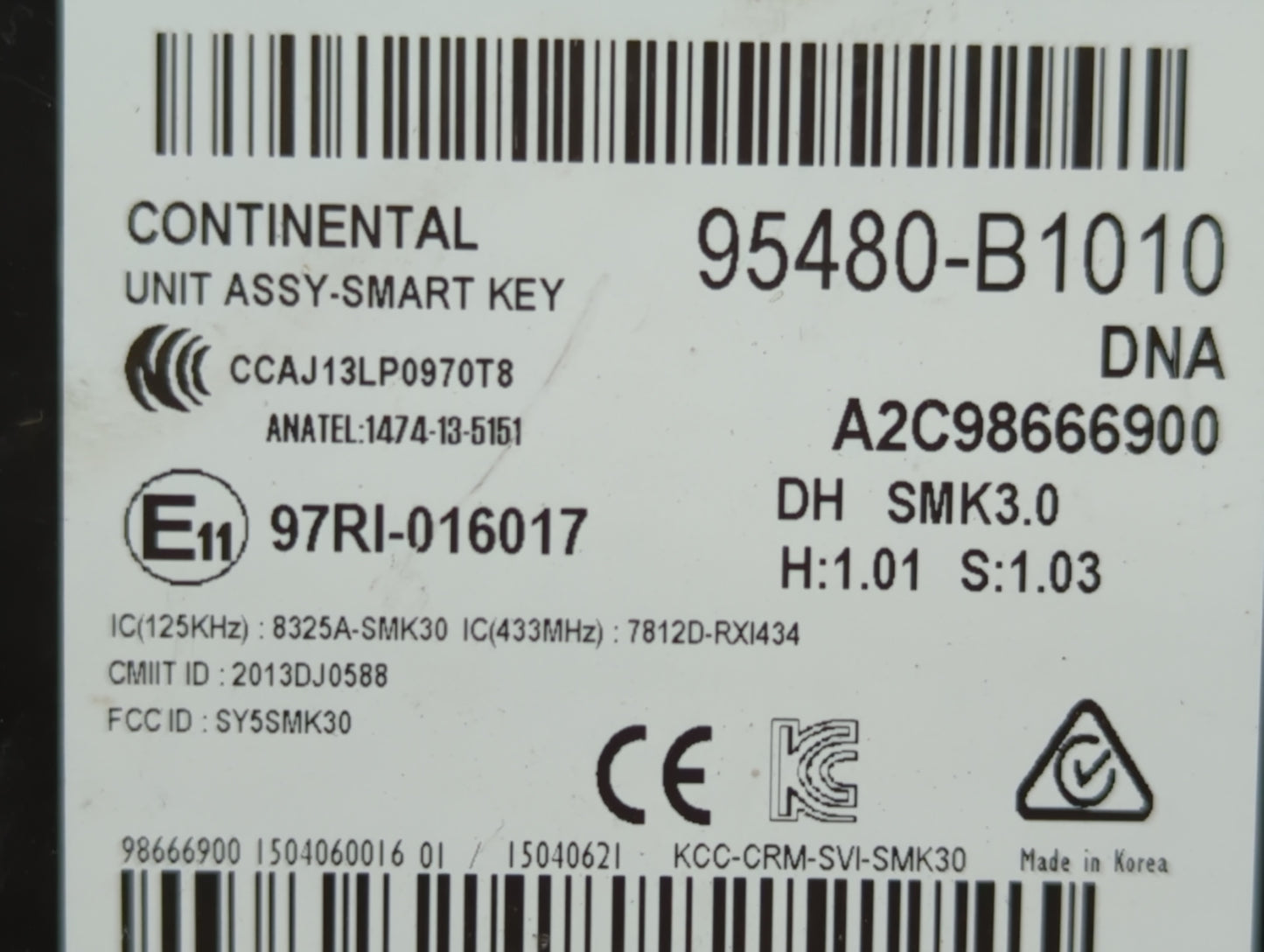 2017-2017 Genesis G80 Chassis Control Module Ccm Bcm Body Control - Oemusedautoparts1.com