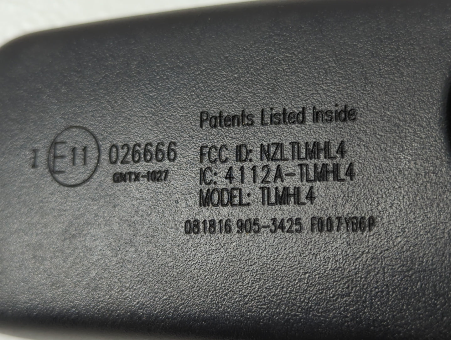 2017 Genesis G80 Interior Rear View Mirror Replacement OEM P/N:E11026666 Fits Fits 2011 2012 2013 2014 2015 2016 2018 2019 2