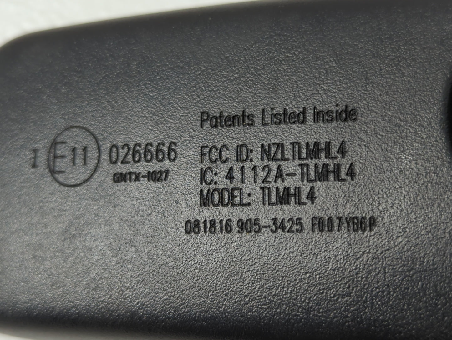 2017 Genesis G80 Interior Rear View Mirror Replacement OEM P/N:E11026666 Fits Fits 2011 2012 2013 2014 2015 2016 2018 2019 2