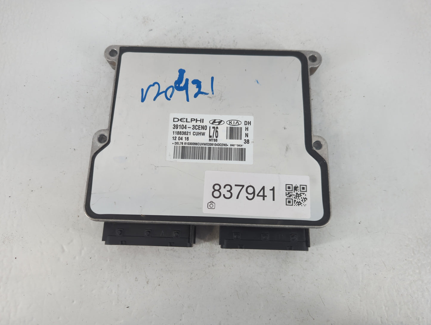 2017 Genesis G80 PCM Engine Control Computer ECU ECM PCU OEM P/N:39104-3CEN0 Fits OEM Used Auto Parts - Oemusedautoparts1.co