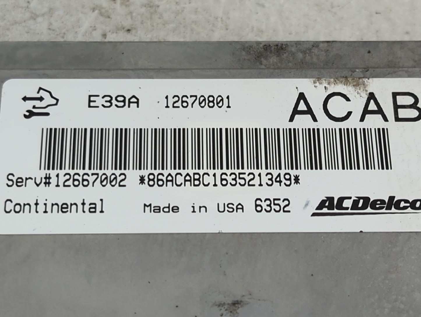2017 Gmc Acadia PCM Engine Control Computer ECU ECM PCU OEM P/N:12670801 12667002 Fits Fits 2018 2019 2020 OEM Used Auto Par