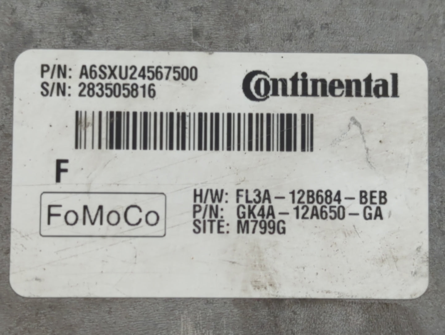 2017 Gmc Acadia PCM Engine Control Computer ECU ECM PCU OEM P/N:GK4A-12A650-GA FL3A-12B684-BEB Fits OEM Used Auto Parts - Oe