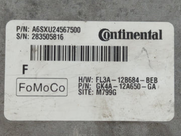 2017 Gmc Acadia PCM Engine Control Computer ECU ECM PCU OEM P/N:GK4A-12A650-GA FL3A-12B684-BEB Fits OEM Used Auto Parts