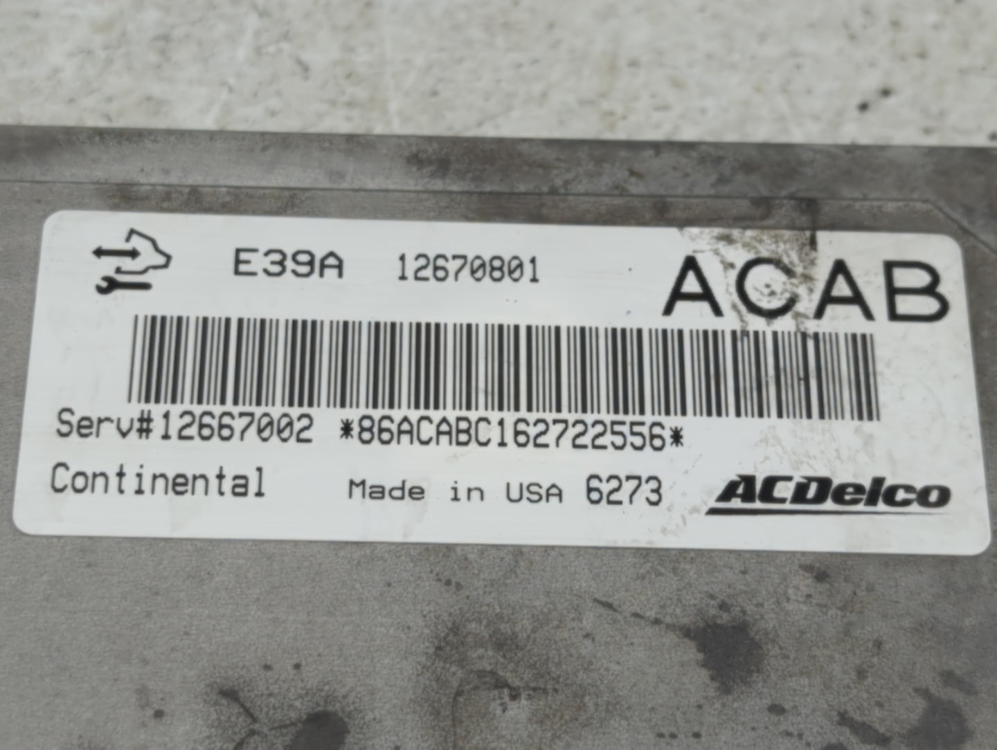 2017 Gmc Acadia PCM Engine Control Computer ECU ECM PCU OEM P/N:12670801 Fits Fits 2018 2019 2020 OEM Used Auto Parts - Oemu