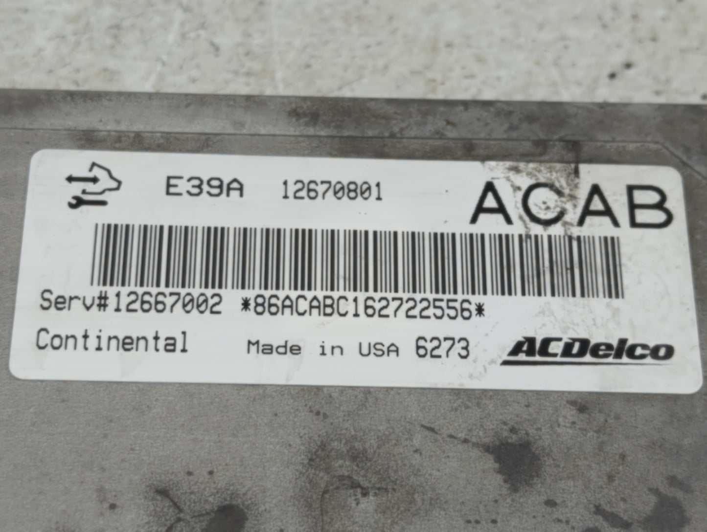 2017 Gmc Acadia PCM Engine Control Computer ECU ECM PCU OEM P/N:12670801 Fits Fits 2018 2019 2020 OEM Used Auto Parts - Oemu