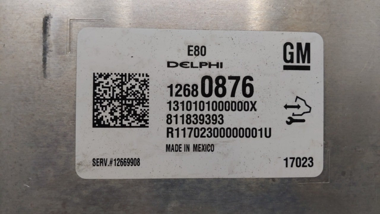 2017-2018 Gmc Acadia PCM Engine Control Computer ECU ECM PCU OEM P/N:12680876 Fits Fits 2017 2018 2019 OEM Used Auto Parts -