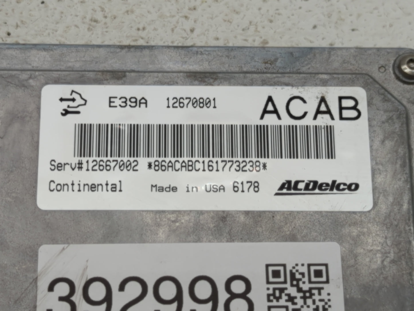 2017 Gmc Acadia Limited PCM Engine Control Computer ECU ECM PCU OEM P/N:12667002 Fits Fits 2018 2019 OEM Used Auto Parts - O