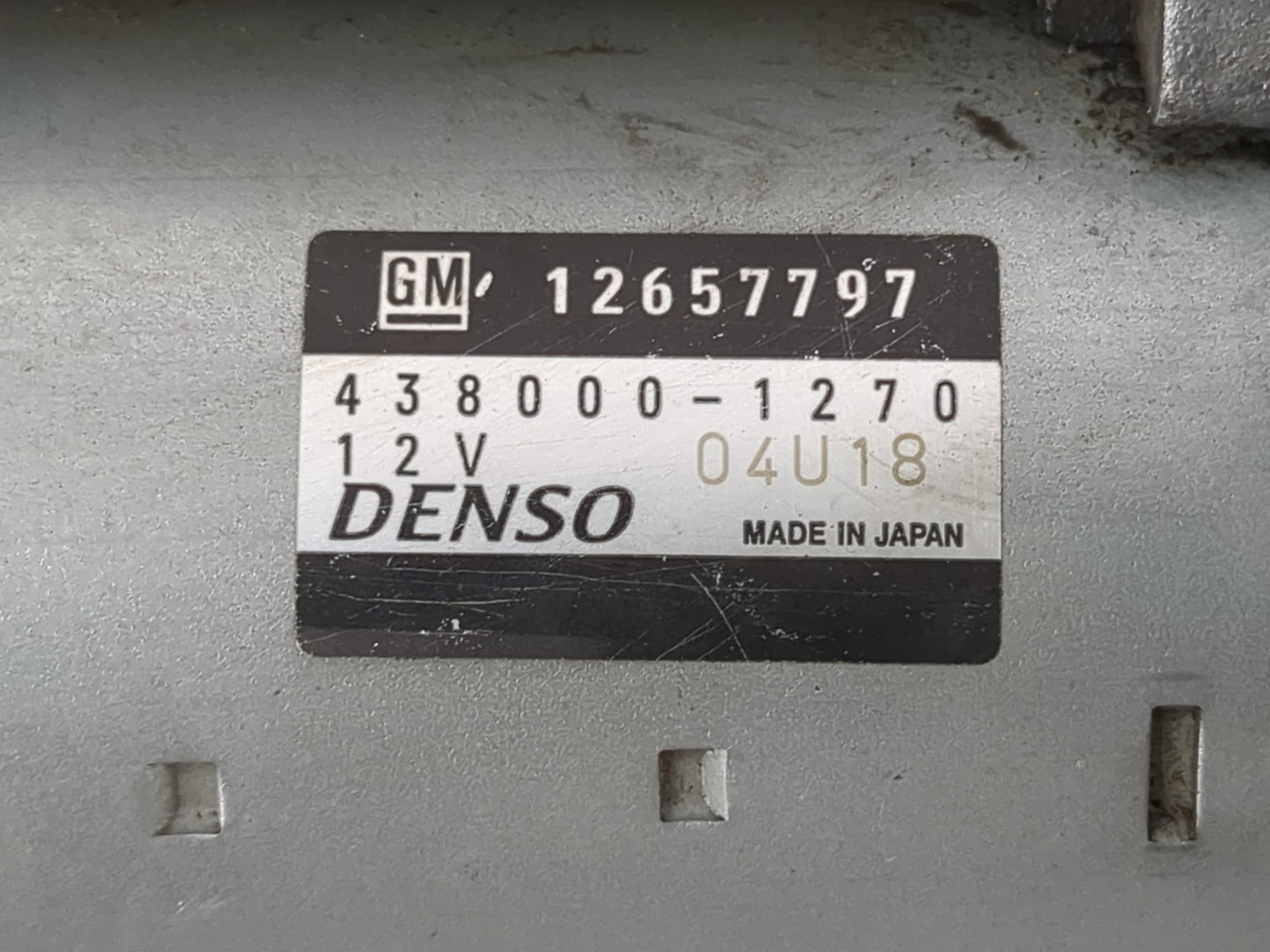2015-2022 Gmc Canyon Car Starter Motor Solenoid OEM P/N:438000-1270 12657797 Fits OEM Used Auto Parts - Oemusedautoparts1.co
