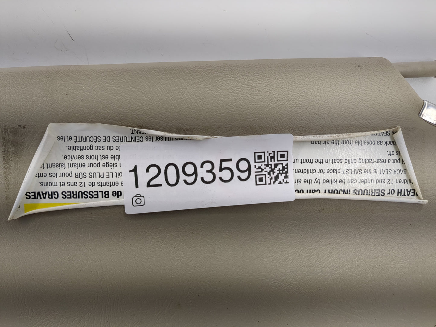 2003-2019 Gmc Savana 2500 Sun Visor Shade Replacement Passenger Right Mirror Fits OEM Used Auto Parts - Oemusedautoparts1.co