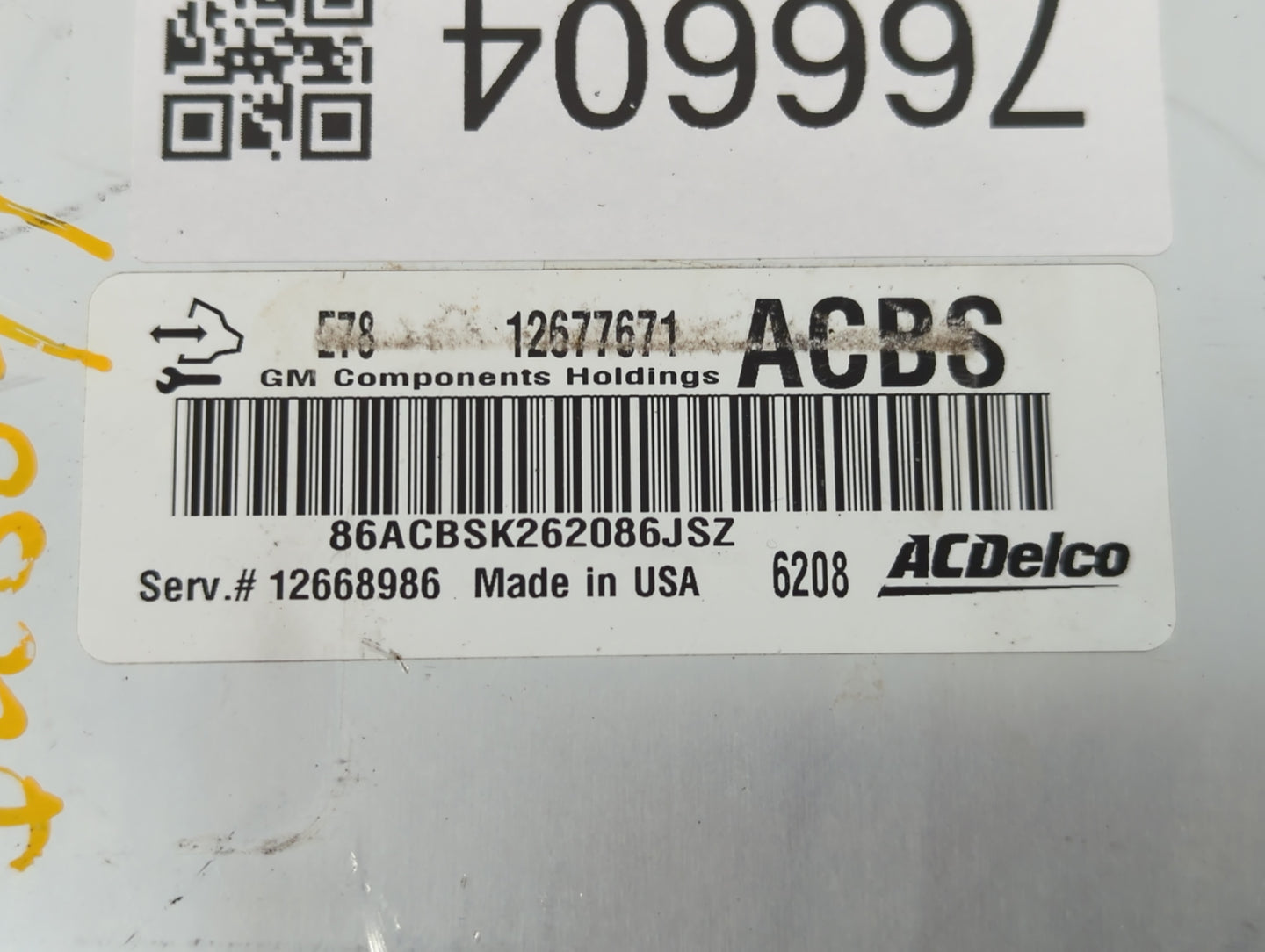 2017-2019 Gmc Savana 2500 PCM Engine Control Computer ECU ECM PCU OEM P/N:12677671 12668986 Fits Fits 2017 2018 2019 2020 20