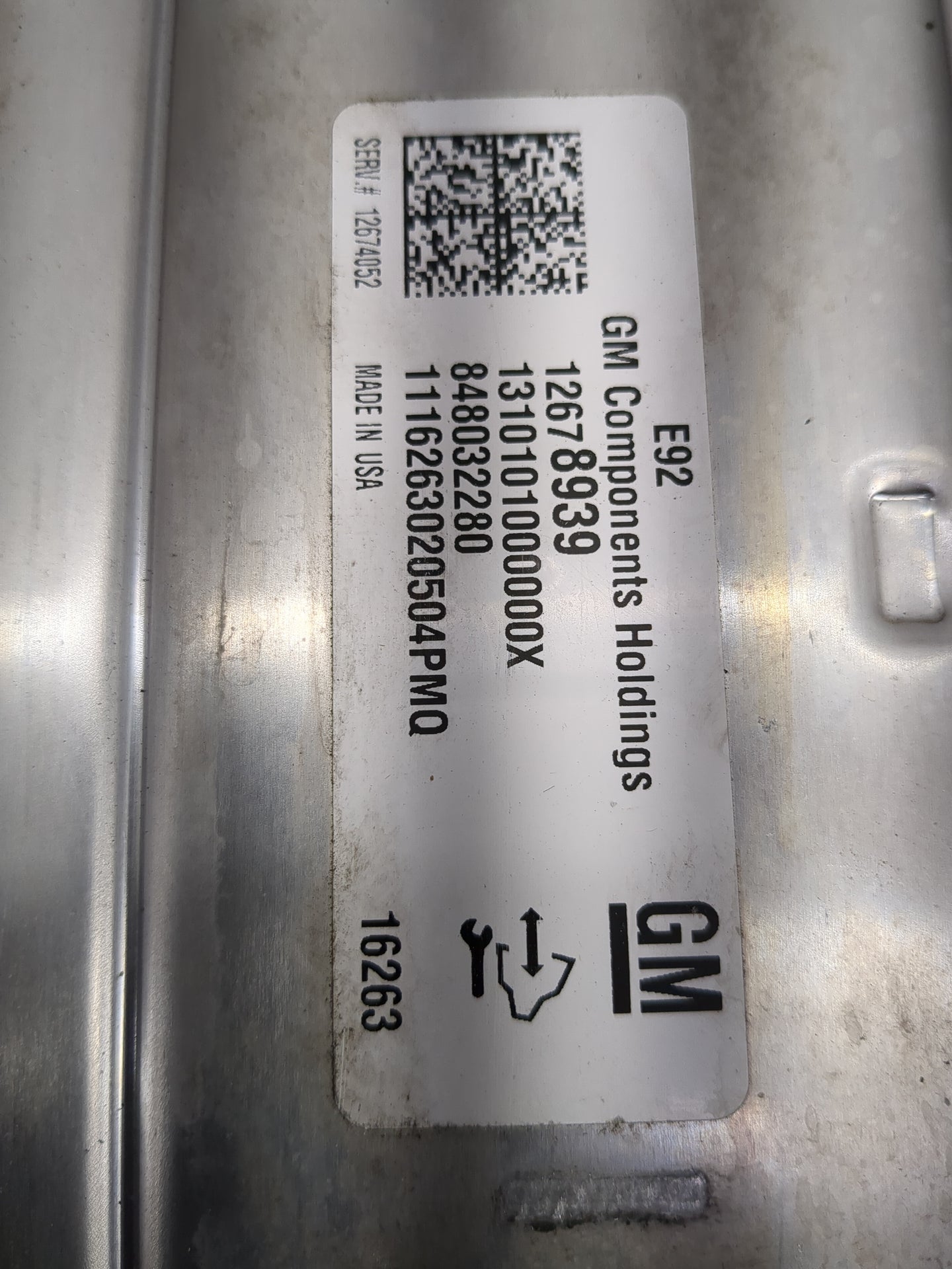 2016-2018 Gmc Sierra 1500 PCM Engine Control Computer ECU ECM PCU OEM P/N:848032280 12678939 Fits Fits 2016 2017 2018 OEM Us