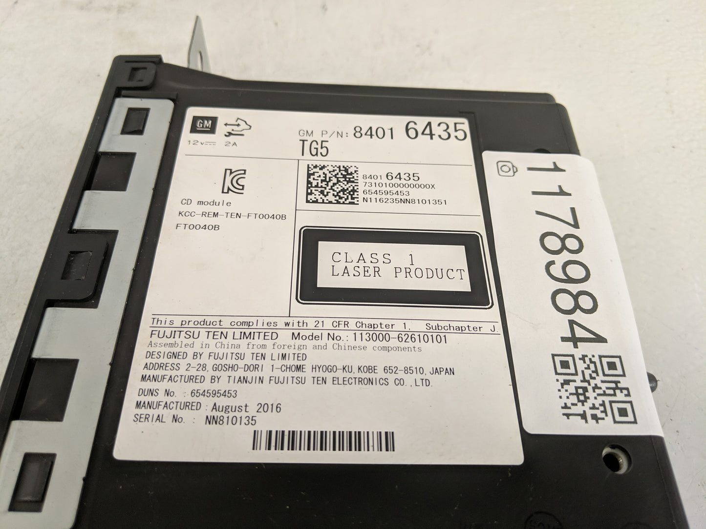 2017 Gmc Sierra 1500 Classic Radio AM FM Cd Player Receiver Replacement P/N:84016435 Fits Fits 2015 2016 2018 2019 2020 OEM 