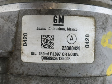 2016-2017 Gmc Terrain Air Conditioning A/c Ac Compressor Oem