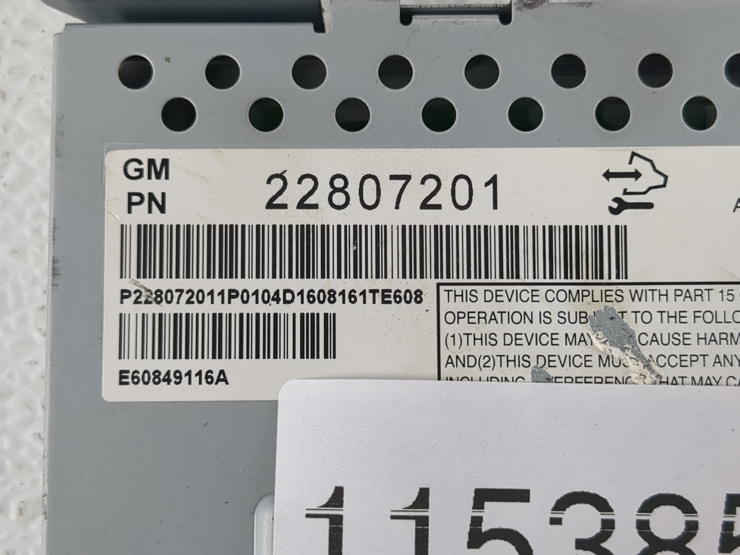 2012-2017 Gmc Terrain Information Display Screen - Oemusedautoparts1.com