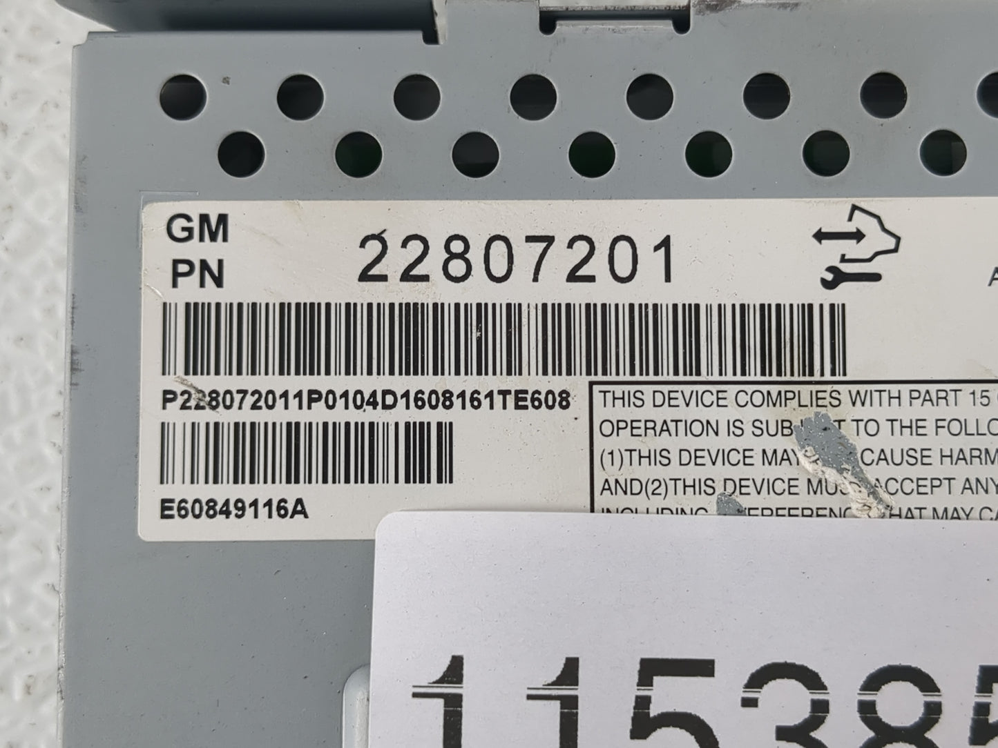 2012-2017 Gmc Terrain Information Display Screen - Oemusedautoparts1.com