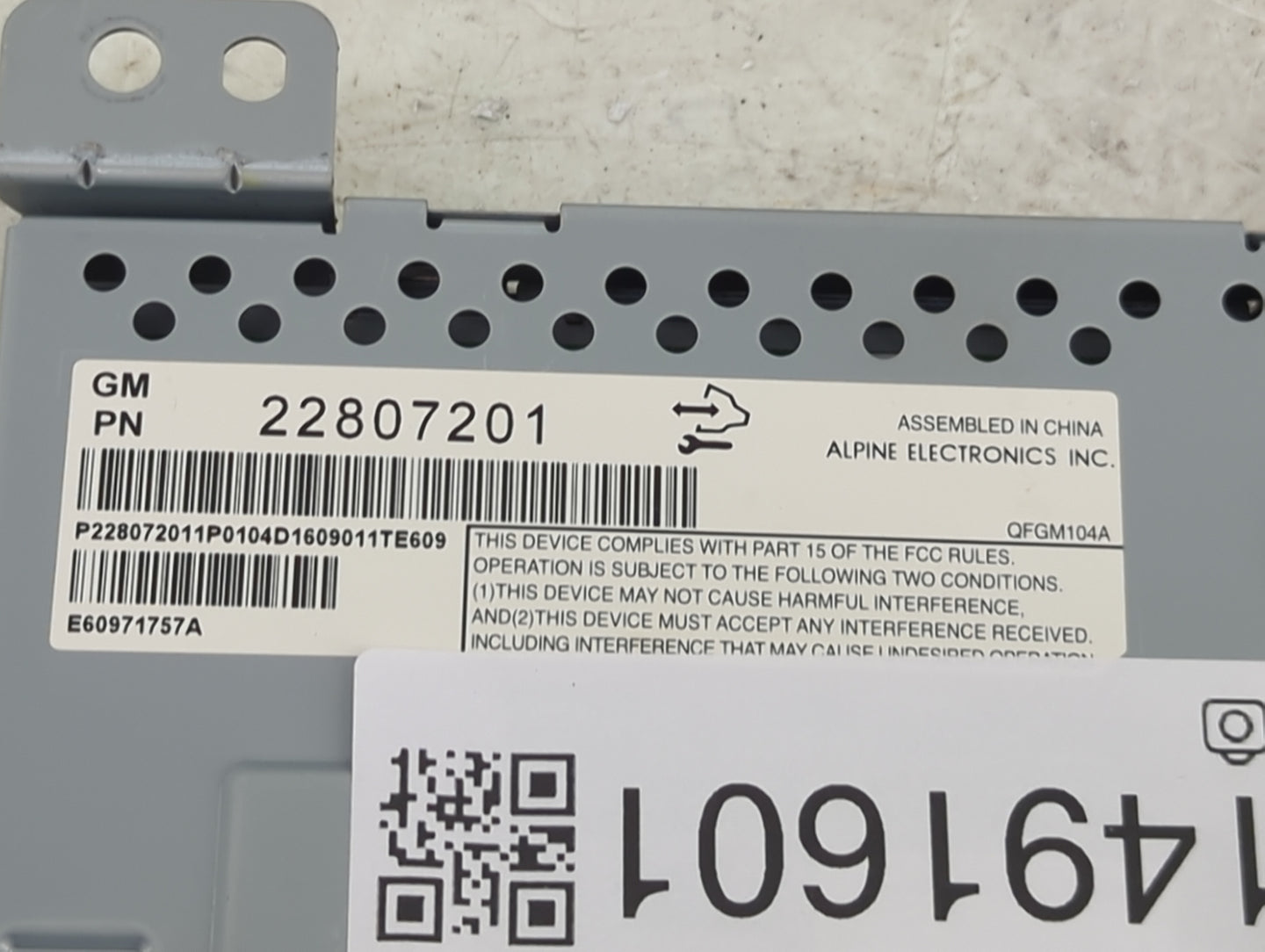 2010-2017 Gmc Terrain Information Display Screen 1491601 - Oemusedautoparts1.com