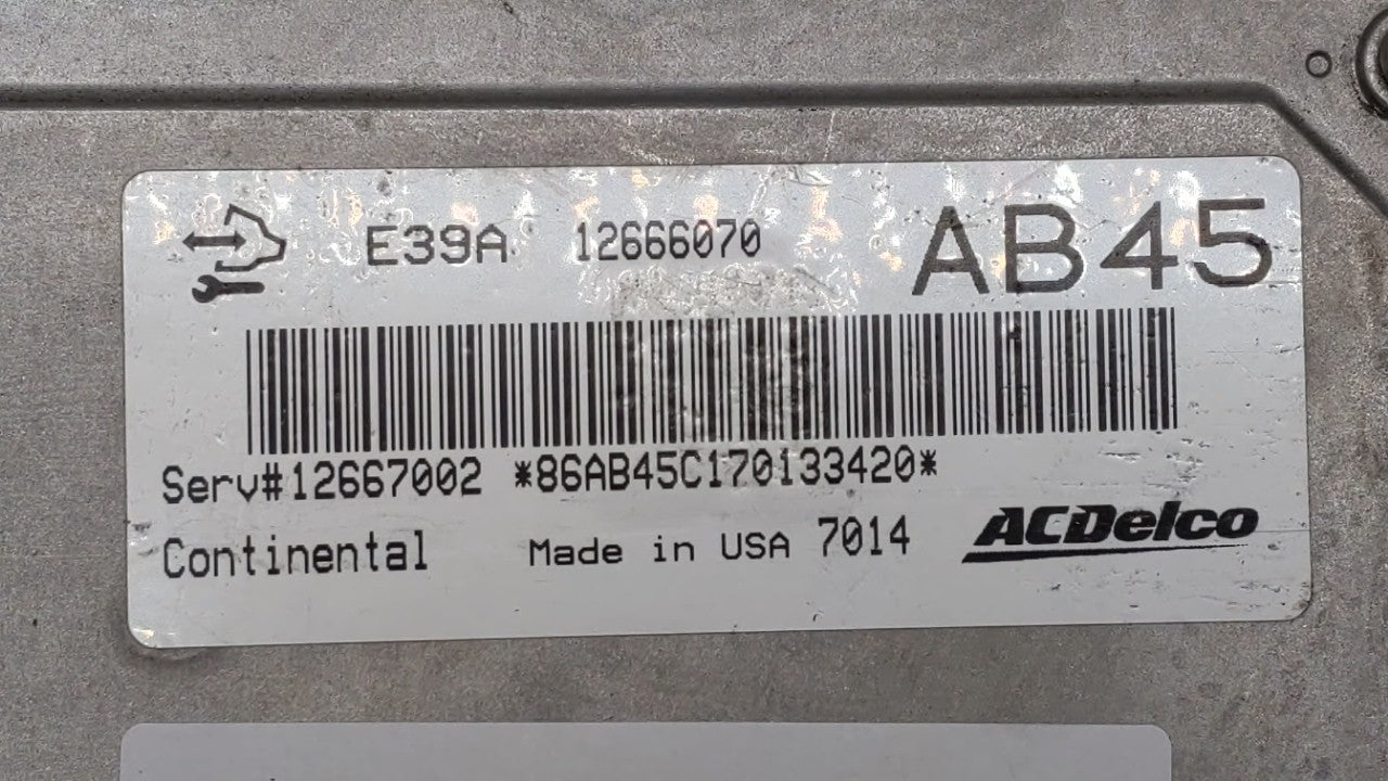 2017 Gmc Terrain PCM Engine Control Computer ECU ECM PCU OEM P/N:12666068 12667002, 12666070, 12667189 Fits Fits 2018 2019 2